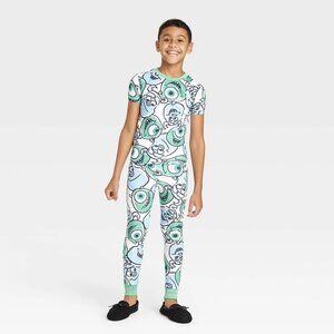 Monsters Inc Pajama Set – Size 8 – Bamboo Organic Cotton – Buttery Soft – Disney